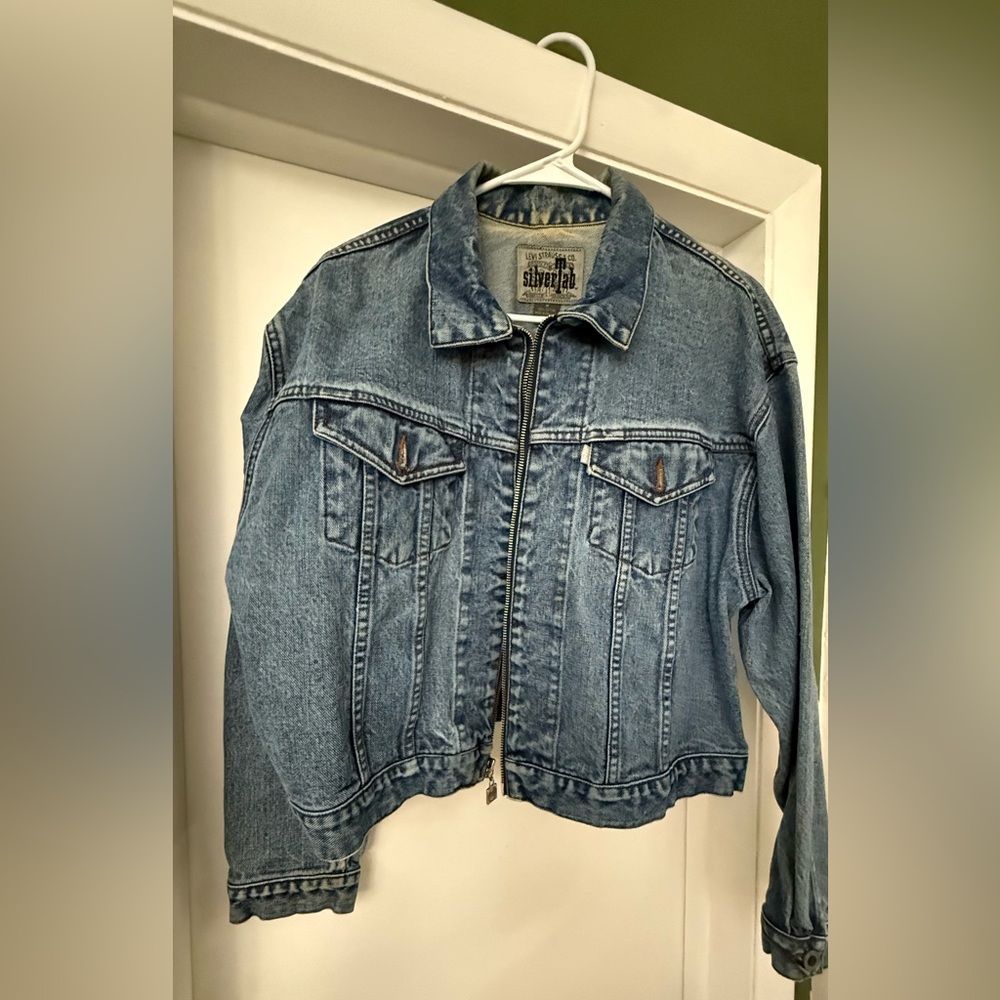 Levi’s SilverTab Acid Wash 80’s Cropped Denim Jacket